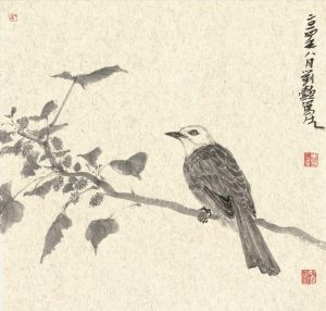 zeitgenössische kunst von Liu Yi - Gemälde von Blumen und Vögeln im traditionellen chinesischen Stil