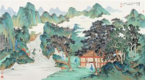 zeitgenössische kunst von Liu Yongliang - Wasserfall in Xishan