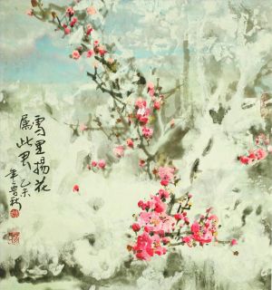 zeitgenössische kunst von Lu Qiu - Blume im Schnee 2