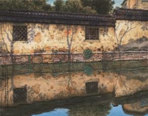 Zeitgenössische chinesische Kunst - Scharlachrote Wand