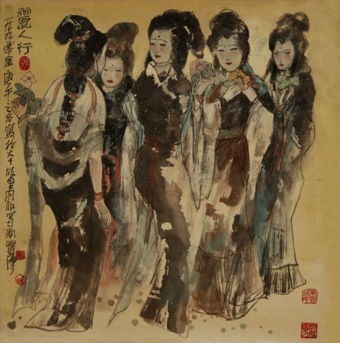 Meng Yingsheng Chinesische Kunst - Schönheiten