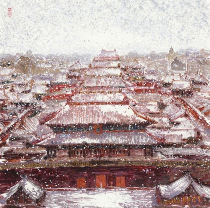 Nie Weigu Chinesische Kunst - Der feierliche Palast