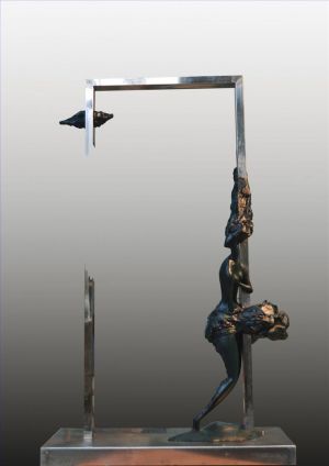 zeitgenössische kunst von Ou Si - Metallskulptur