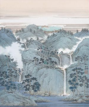 Zeitgenössische chinesische Kunst - Flüsse, die aus den Bergen fließen