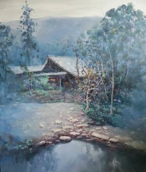 zeitgenössische kunst von Qian Ruoyu - Haushalt im Berg