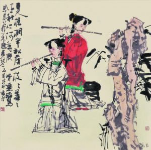 zeitgenössische kunst von Qian Zongfei - Wunderschöne Musik von Xiao