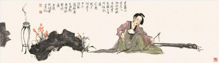Ruan Lirong Chinesische Kunst - Ein Blick auf den Palast der Tang-Dynastie 2