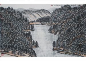 Zeitgenössische Ölmalerei - Pujiang Chongxi-Fluss