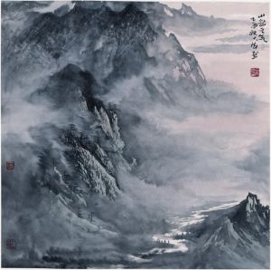 zeitgenössische kunst von Shi Dafa - Die Größe des Berges