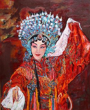 Zeitgenössische Ölmalerei - Pekingoper