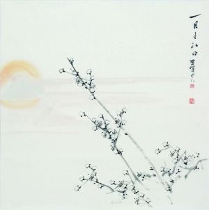 zeitgenössische kunst von Shi Zhuguang - Mondlicht über dem Fluss