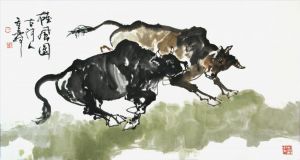 zeitgenössische kunst von Song Chonglin - Die Macht der Bullen