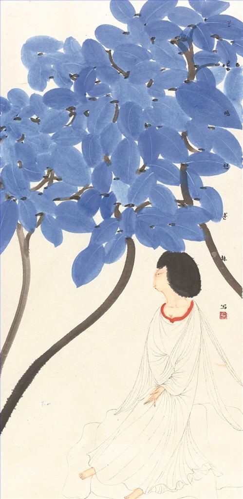 Song Shulin Chinesische Kunst - Traum von fallenden Blumen