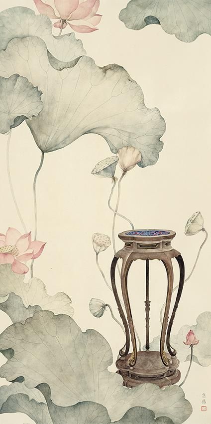 Song Yang Chinesische Kunst - Gemälde von Blumen und Vögeln im traditionellen chinesischen Stil 4