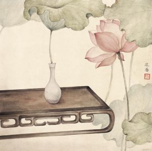 zeitgenössische kunst von Song Yang - Das Herz von Lotus