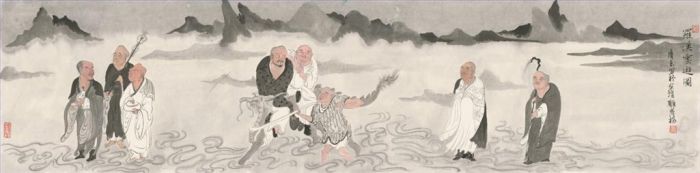 Sui Dong Chinesische Kunst - Das Wandern der Arhats