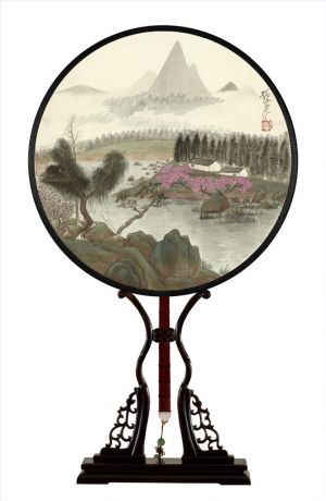 zeitgenössische kunst von Sun Hong - Kreisförmige Fächerlandschaft 5
