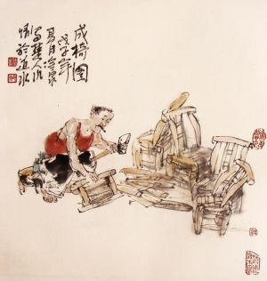 zeitgenössische kunst von Tan Shiquan - Stühle
