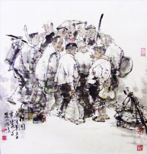 zeitgenössische kunst von Tan Shiquan - Schach spielen