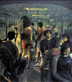 Zeitgenössische Ölmalerei - Busserie
