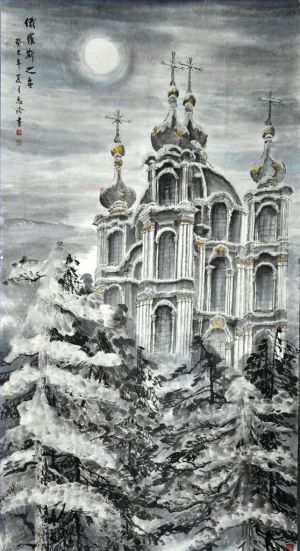 zeitgenössische kunst von Tang Zhizhen - Winter in Russland
