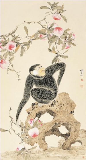 zeitgenössische kunst von Tian Huailiang - Gemälde von Blumen und Vögeln im traditionellen chinesischen Stil 3