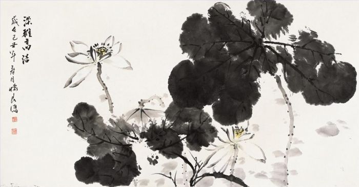 Tian Huailiang Chinesische Kunst - Gemälde von Blumen und Vögeln im traditionellen chinesischen Stil 5