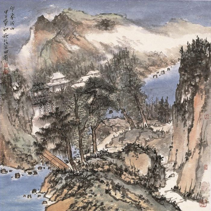 Tian Meng Chinesische Kunst - Eindruck von Yishan