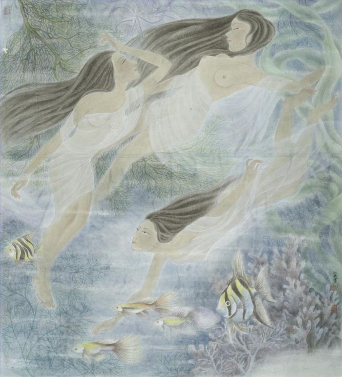 Wang Hongying Chinesische Kunst - Traum vom Meer