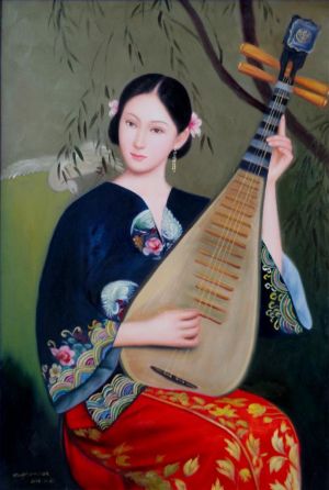 Zeitgenössische Ölmalerei - Geschichtenerzählen und Balladengesang im Suzhou-Dialekt