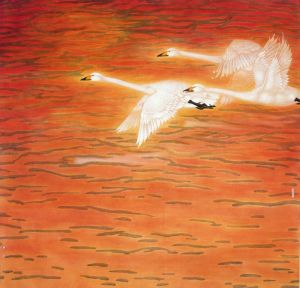 zeitgenössische kunst von Wang Shaoheng - Zurückfliegen in der Dämmerung