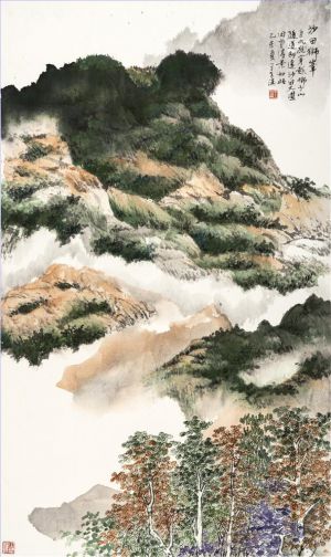 zeitgenössische kunst von Wang Shitao - Shatian Lion Peak