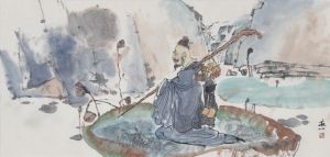 zeitgenössische kunst von Wang Shuyi - Der sammelnde Lotus eines alten Mannes