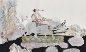 zeitgenössische kunst von Wang Shuyi - Büffel