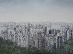 zeitgenössische kunst von Wang Xiaoshuang - Verloren in der Stadt
