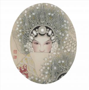 zeitgenössische kunst von Wang Yifeng - Opera-Gesichts-Make-up