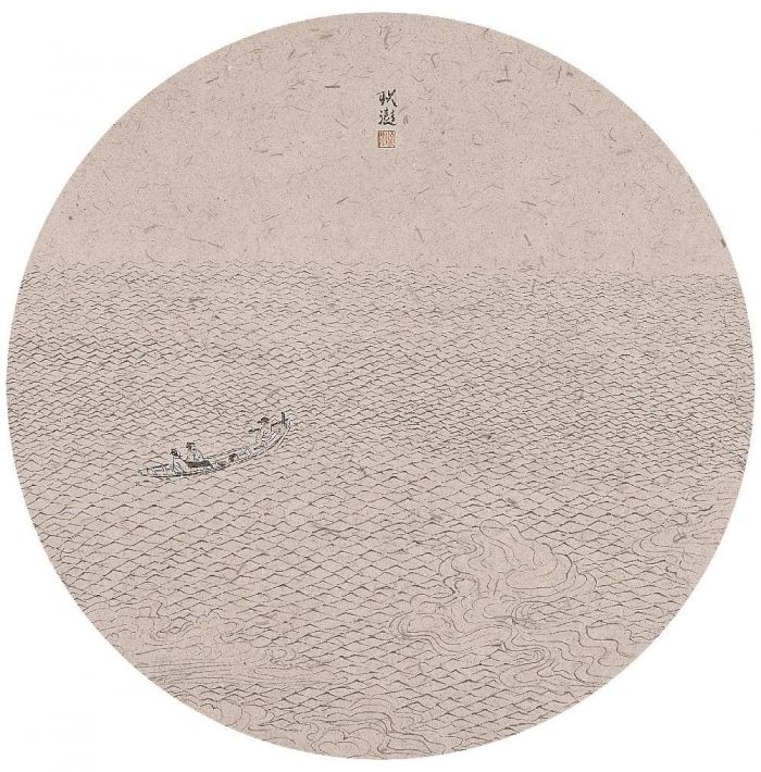 Wang Yuepeng Chinesische Kunst - Rafting im Pinghu-See