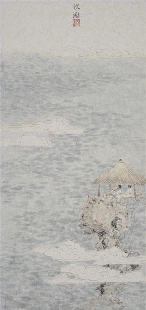 zeitgenössische kunst von Wang Yuepeng - Wellen in einem Lotusteich