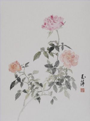 zeitgenössische kunst von Wang Yuping - Blumen