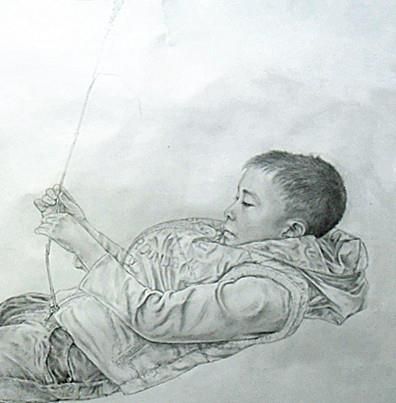 Wang Zhaofu Chinesische Kunst - Kindheit