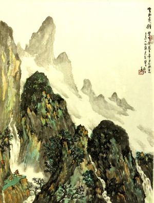 zeitgenössische kunst von Wang Zuojun - Glockenläuten aus der Wolke