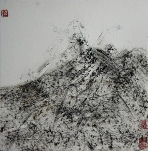 zeitgenössische kunst von Wei Qian - Abstrakte Tuschemalerei