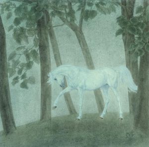 Zeitgenössische Chinesische Kunst - Horse Traditional Chinese Painting Fine Brushwork 2