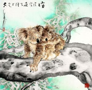 zeitgenössische kunst von Weng Zhenru - Familienzuneigung