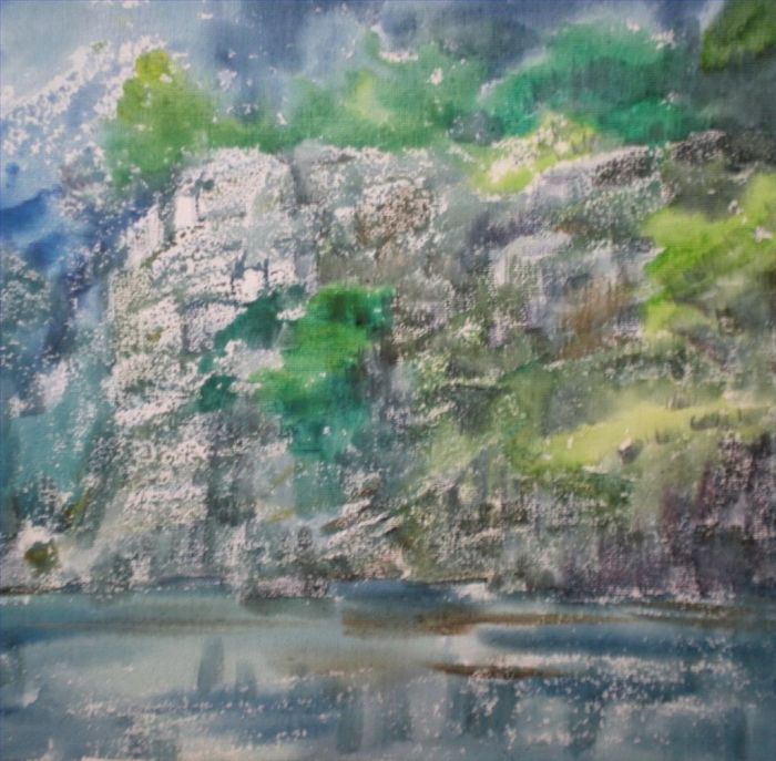 Wu Jianping Andere Malerei - Rocky Mountains
