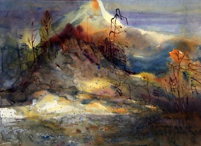 Wu Jianping Andere Malerei - Sonnenschein aus abgelegenen Bergen