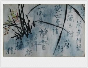 Zeitgenössische chinesische Kunst - Gemälde von Blumen und Vögeln im traditionellen chinesischen Stil 2