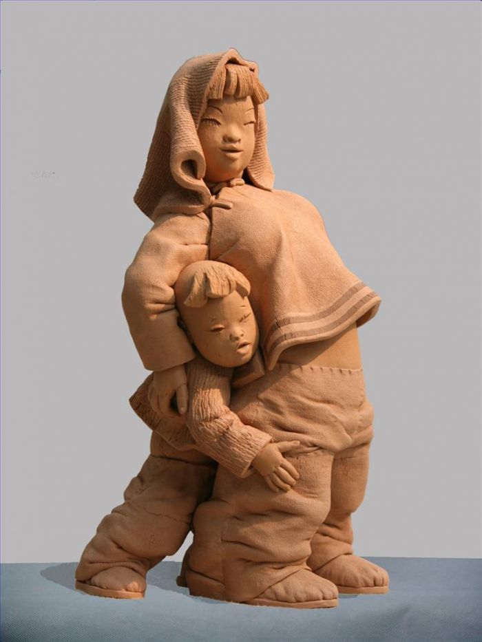 Xiao Xiaoqiu Bildhauerei - Mutter und Tochter