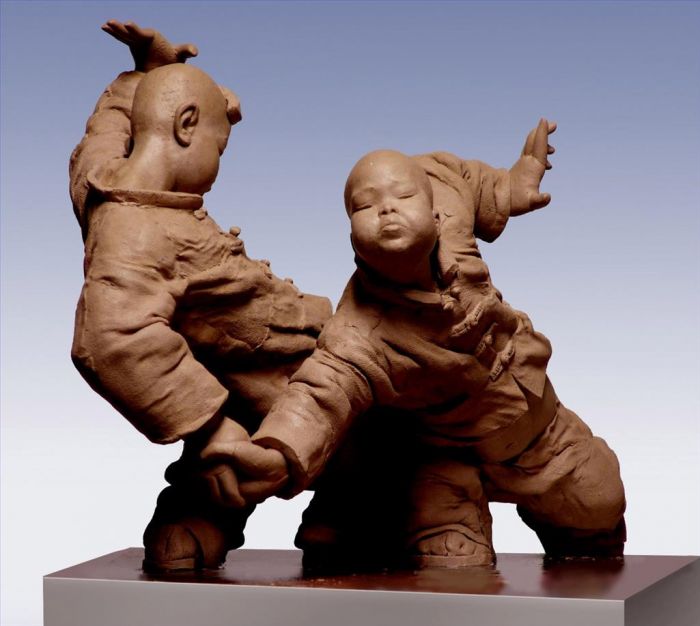 Xiao Xiaoqiu Bildhauerei - Oper und kleine Kinder