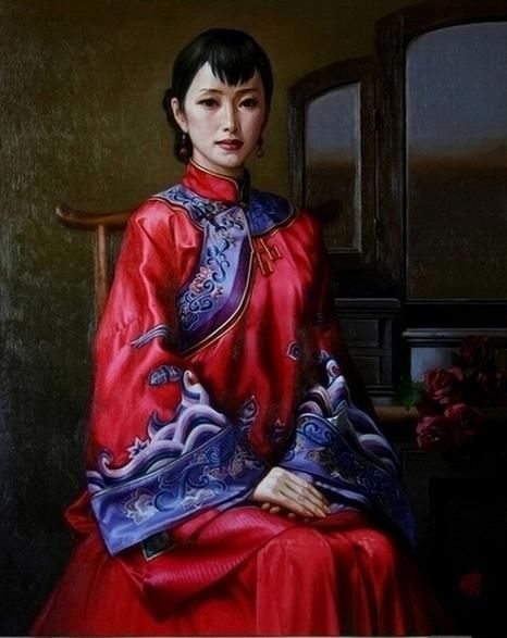 Xie Huifan Ölgemälde - Schönheit 3